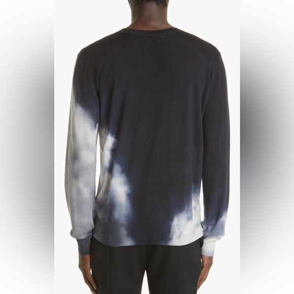 Alexander McQueen Storm Print Wool and Silk Sweater, size S - Picture 3 of 12